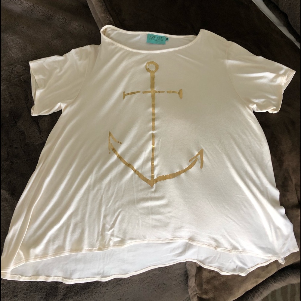 Creamy White Judith March Top ~ Size M